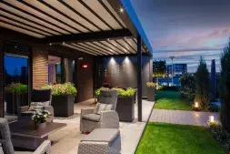 B300: Frame: RAL 7016 ST | Doek: Pearl Grey