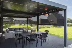 Brustor B200 (XL) terrasoverkapping met lamellendak