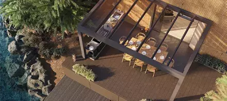 Teaser Image B800 terrasoverkapping met glasdak